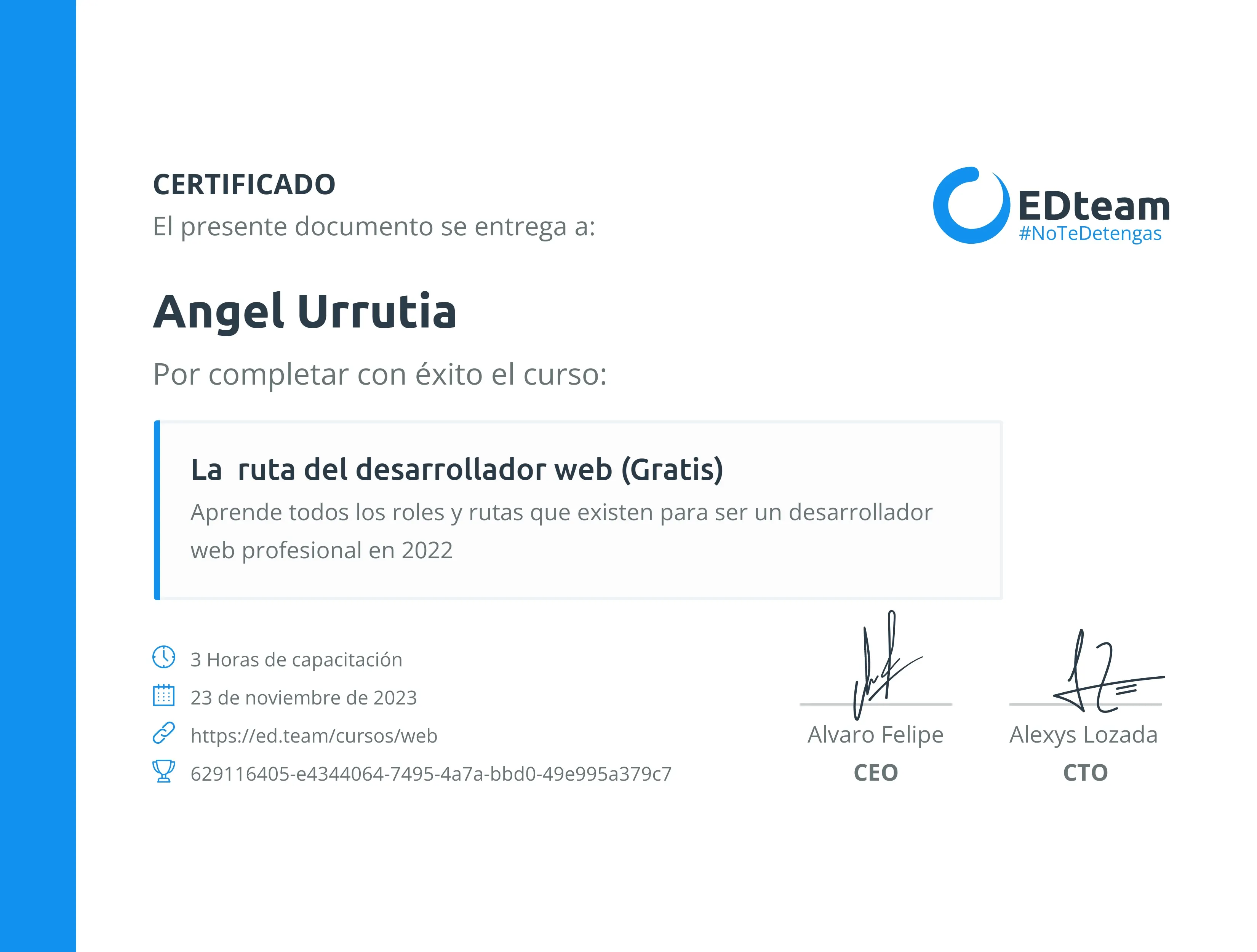 Ruta del Desarollador Web
